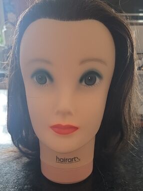 Brown Hair Mannequin Head